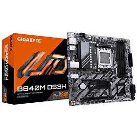 Resim Gigabyte B840M DS3H DDR5 8200 MHz (OC) HDMI DP 2xM.2 2.5G LAN Micro-ATX AM5 