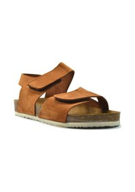 Resim Bayrak 1051 Deri Nubuk Tarçın Ortopedik Günlük Çocuk Sandalet Tarçın 