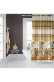 Resim Zethome Banyo Perdesi 1x180x200 Tek Kanat Duş Perdesi Halka Hediyeli Duşakabin Perdesi 7708 