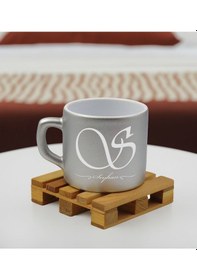 Resim Bk Gift Kişiye Özel İsimli Gümüş Renkli Middle Çay & Kahve Fincanı-5, Arkadaşa Hediye, Sevgiliye Hediye, Doğum Günü Hediyesi Kobitmeyencom32542 Bk Gif 