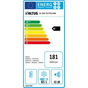 Resim Altus Al 309 Ne E Enerji Sınıfı 95 lt Statik Derin Dondurucu 