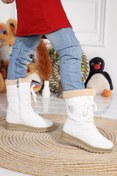 Resim Twingo 995  İçi Termal Kürklü Kız Çocuk Kar Botu Ayakkabı Beyaz 