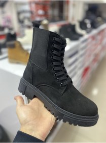 Resim M.P. M.p 222-2737zn Siyah Süet Deri Kadın Bot 