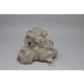 Resim Pembe Kuvars Ham Taş Bileklik (531249368) 