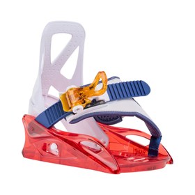 Resim Burton Grom Disc Snowboard Bindings Unisex Çocuk Kırmızı Snowboard Bağlaması 