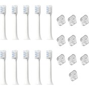 Resim Mijia T301 Için MES605 T302 MES608 T501 MES607 Yedek Elektrik Diş Fırçası Başlıkları Beyaz (Yurt Dışından) 