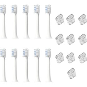 Resim Mijia T301 Için MES605 T302 MES608 T501 MES607 Yedek Elektrik Diş Fırçası Başlıkları Beyaz (Yurt Dışından) 