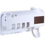 Resim Ximistore9 Uv Işıklı Şarj Edilebilir Diş Fırçası Tutucu - Güneş Enerjili Ve Yapışkanlı Duvar Askısı 