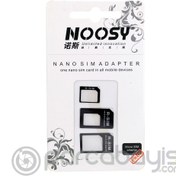 Resim NOOSY Nano Ve Micro Sim Kart Adaptörü Siyah 