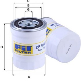 Resim FİL ZP3008F YAKIT FİLTRESİ MITSHUBISHI L300 L200 HYUNDAİ H100 