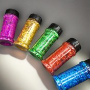 Resim Her Şişede 2 Oz Noel Temalı Karma lazer Holografik Sekuin Glitter Karışımı Noel Dekorasyonu Reçine Doldurma DIY El Sanatları Tumbler 