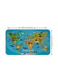 Resim Eğitici Dünya Haritası Dünya Atlası Çocuk Ve Bebek Odası Duvar Sticker-60x105-3788 - Renkli Çok Renkli 