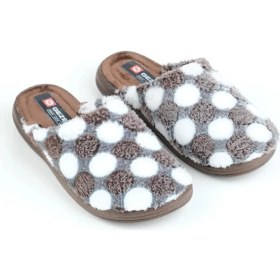 Resim Gezer Kışlık Içi Pamuklu Rahat Taban Kadın Ev Terliği 