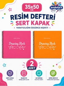 Resim andelart Eco Spiralli Resim Defteri 35x50 25 Yaprak 2 Adet 