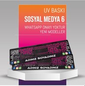 Resim Sosyal Medya 6 Plakalık, 2 Adet Premium Uv Baskı, Plakalıkhane 