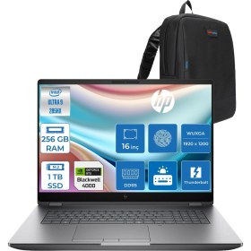 Resim Hp Zbook Fury G1I Intel Ultra 9 285HX Ddr5 256GB 1tb SSD 16GB/RTXPRO4000 Blackwell Wuxga (1920 x 1200) IPS 400NIT Wi-Fi7+Bt 5.4 Windows 11 Pro Aı Iş Istasyonu 5F9Q9ESP64 + Zettaçanta 