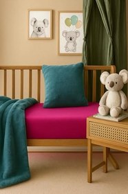 Resim 3 Adet 50 x 90 x 10 cm Anne Yanı Lastikli Penye Kumaş Bebek Çarşafı 