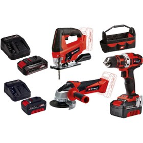 Resim Einhell Te-tk 18/3 Li Kit Akülü Alet Set 2x 4ah Akü 1x 2.5ah Akü 3x Dolum Cihazı 