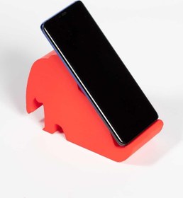 Resim Birlik Sünger Sünger Fil Masa Üstü Telefon Ve Tablet Tutacağı Kırmızı 14x10,5x6 Cm 