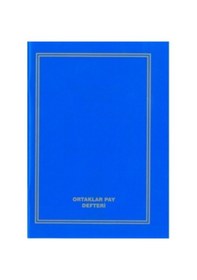 Resim Ortaklar Pay Defteri 12 Adet Plastik Kapak 40 Yaprak 20x28 Cm 
