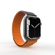 Resim Apple Watch Series 10 46mm Uyumlu Strap Manyetik Mıknatıslı Silikon Kordon Kayış 