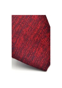 Resim Gaffy Kırmızı Kırcıllı Desenli Bordo Dokuma Kumaş Mendilli Slim Fit Kravat // Sdk-2501-4 Bordo 