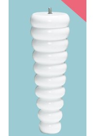 Resim Karakoçaksesuar Karakoç, Armoni Beyaz 30 Cm Plastik Puf,Sehpa Ayağı (4 Adet) 