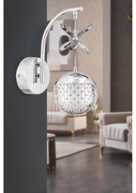 Resim İstanbul Avize Sante Tekli Gümüş Aplik 