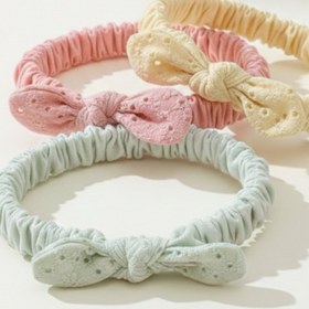 Resim lilico Yenidoğan Kız Bebek Bandana Yeşil Sarı Pembe 