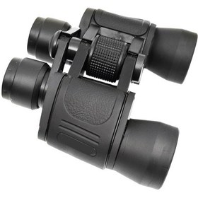 Resim 20x50 Yüksek Kaliteli Kauçuk Kaplamalı Mavi Ön Mercekli Dürbün Siyah 