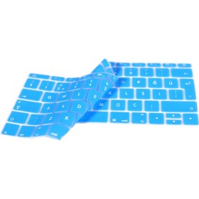 Resim Arabulalaca Apple MACBOOK Pro 13' A1708 Türkçe Silikon Klavye Koruyucu Touchbarsız Model 