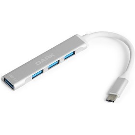 Resim Dark Connect Master X4 Usb3.0 To 3Xusb2.0/1Xusb3.0 Hub Gri (Dk-Ac 