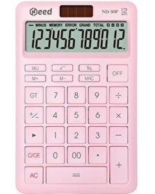 Resim Need ND-30P Pastel Pembe Hesap Makinesi 
