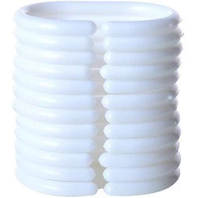 Resim Zethome Banyo Perdesi 2x120x200 Çift Kanat Duş Perdesi Halka Hediyeli Duşakabin Perdesi 6303 