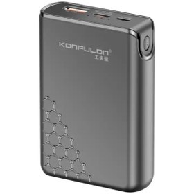 Resim Konfulon A6Q 22.5W Usb QC 3.0 20W Type-C Çıkışlı 10000 mAh Mini Powerbank 