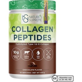 Resim Nature's Supreme Çikolata Collagen Peptides Powder 400 G 