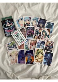 Resim İskambil Kağıdı Hatsune Miku Poker Oyun Kartı 54 Adet İskambil Destesi 