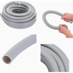 Resim Plastik Spiral Elektrik Tesisat Borusu Halojen Free Gri Renk 