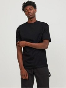Resim Jack & Jones Jjebradley Tee Ss O-neck Noos Black-black Siyah 