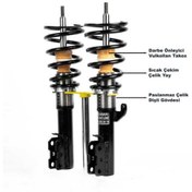 Resim Başaran Coilover Kia Cerato 2004 - 2007 Uyumlu Coilover Ayarlı Amortisör 10 Cm 