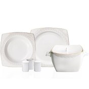 Resim Korkmaz Bone Selection 60 Parça Kare Yemek Takımı A8451 