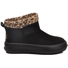 Resim Siyah Leopar Kürklü Soğuğa Dirençli Kaymaz Kadın Bot 25001 Z Siyah-leopar 