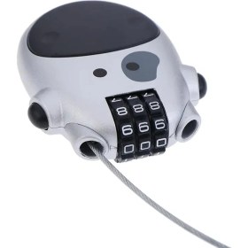 Resim Monte Lua 3 Haneli Sayı Kodlu Güvenlik Kilidi, Kompakt Kablolu Kilit, Özel Kilit, Şifreli Kilit, Şifreli Kilit, Bebek Arabası, Bisiklet, Bagaj, Kask, Sırt Çantası, Dolap Için 