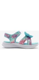 Resim Skechers Jumpsters Sandal - Butterfly Brites Büyük Kız Çocuk Mavi Işıklı Sandalet 303109L Aqmt 