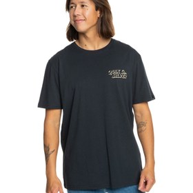 Resim Quiksilver Erkek Tişört Shadow Knock Siyah Günlük Giyim 