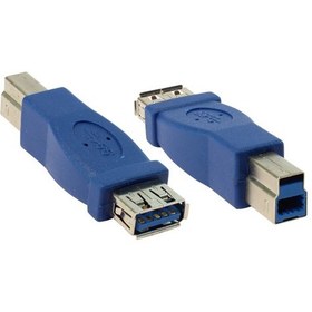 Resim Ti-Mesh Usb 3.0 A F / B M Dönüştürücü - Nickel/Blue 