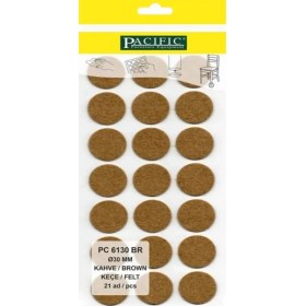 Resim Hamadex 50 mm Yapışkanlı Keçe 8’li Paket | Mobilya Ayağı Koruyucu – Masa, Sandalye, Sehpa, Parke Zemin Için Kaydırmaz ve Çizilme Önleyici 