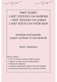 Resim Çift Kişilik Ranforce Nevresim Takımı %100 Pamuklu Serra Gri Renkli 