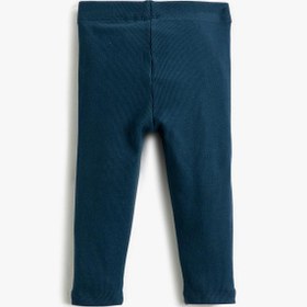 Resim Kız Bebek Fitilli Basic Tayt Beli Lastikli Bağlamalı Cep Detaylı 