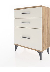 Resim Arges Komodin 3 Çekmeceli 60x30x80 Çam-aytaşı Atlas Çam 